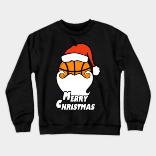 Christmas Basketball Santa Crewneck Sweatshirt